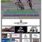 Juegos escolares de ciclismo. Gardea, sábado 8 de Octubre. 17:00h